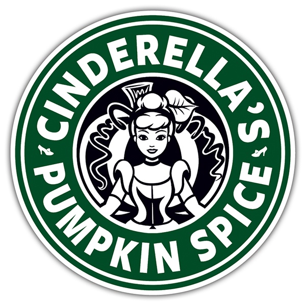 Car & Motorbike Stickers: Cinderella Pumpkin Spice