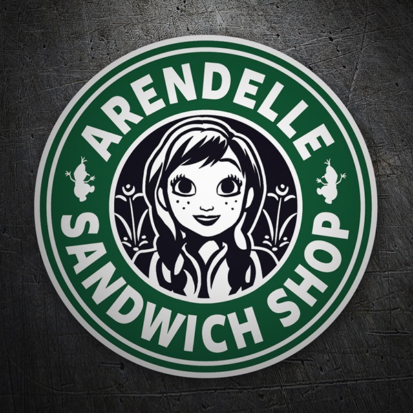 Car & Motorbike Stickers: Arendelle Sandwich Shop