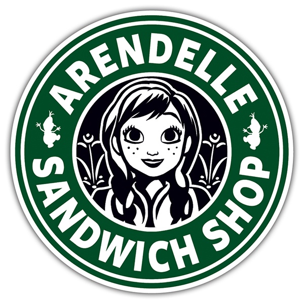 Car & Motorbike Stickers: Arendelle Sandwich Shop