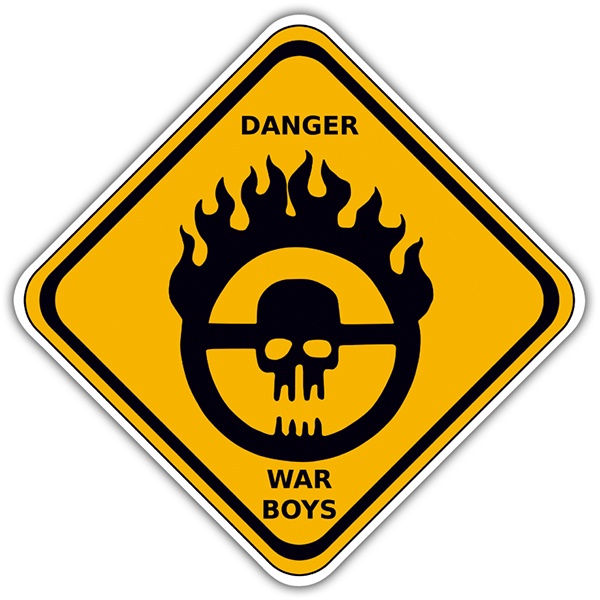 Car & Motorbike Stickers: Danger War Boys