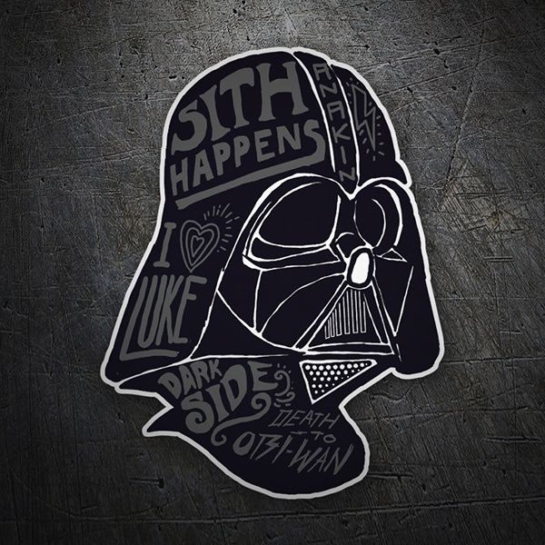 Car & Motorbike Stickers: Darth Vader Graffiti