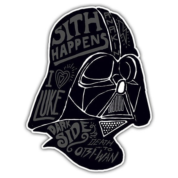 Car & Motorbike Stickers: Darth Vader Graffiti