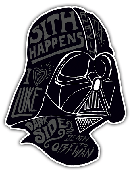Car & Motorbike Stickers: Darth Vader Graffiti