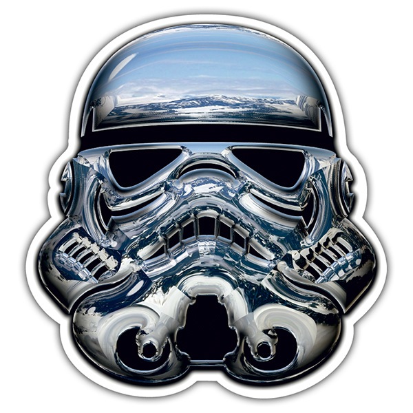 Car & Motorbike Stickers: chrome storm troopper