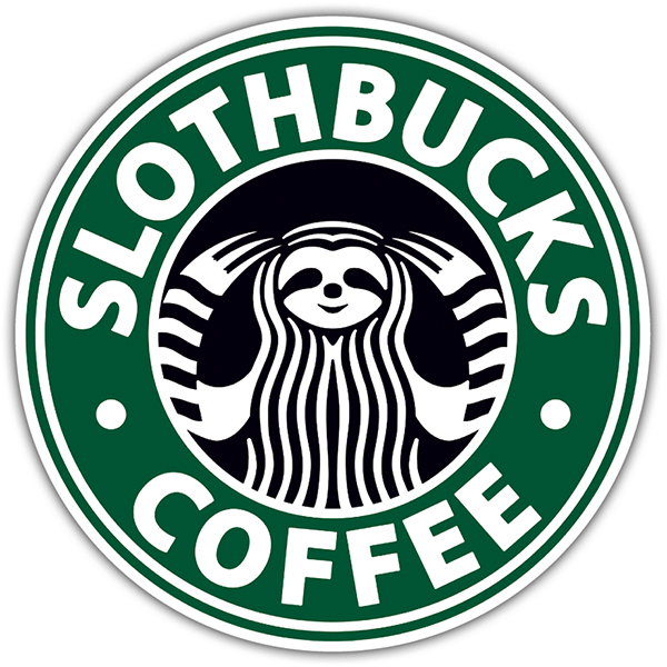 Car & Motorbike Stickers: Slothbucks Coffee