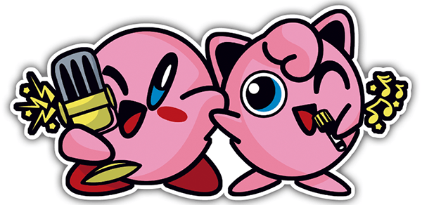 Car & Motorbike Stickers: Kirby Singing Duo