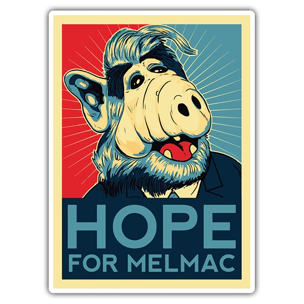 Car & Motorbike Stickers: ALF, hope for Melmac