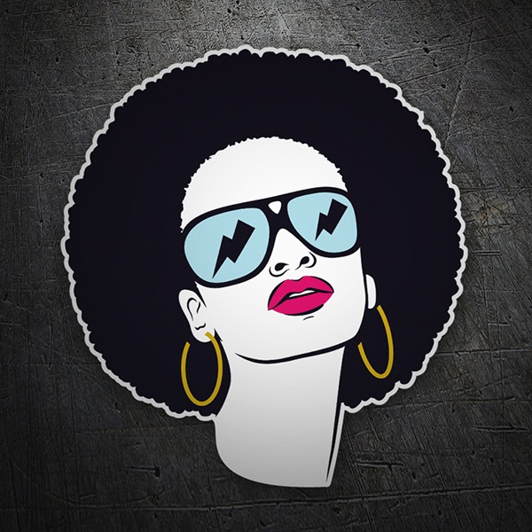 Car & Motorbike Stickers: funk woman