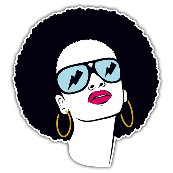 Car & Motorbike Stickers: funk woman