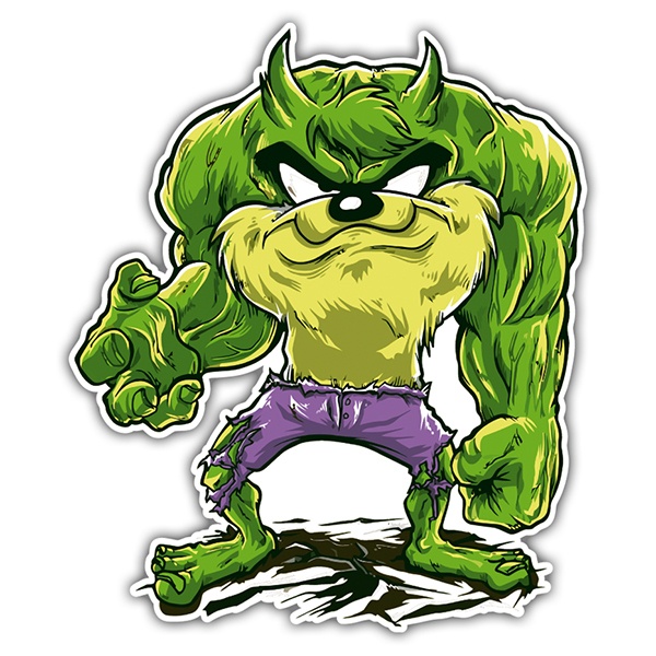 Car & Motorbike Stickers: Hulk from Tasmania