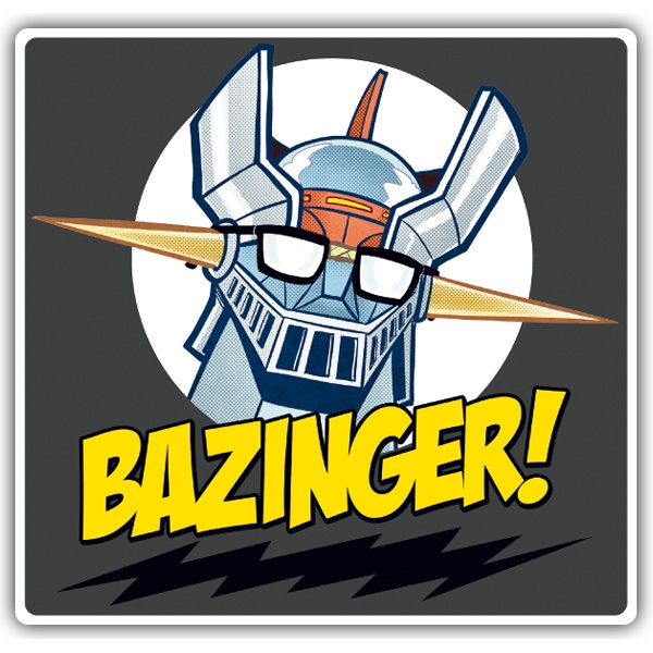 Car & Motorbike Stickers: Mazinger Z in The Big Bang Theory