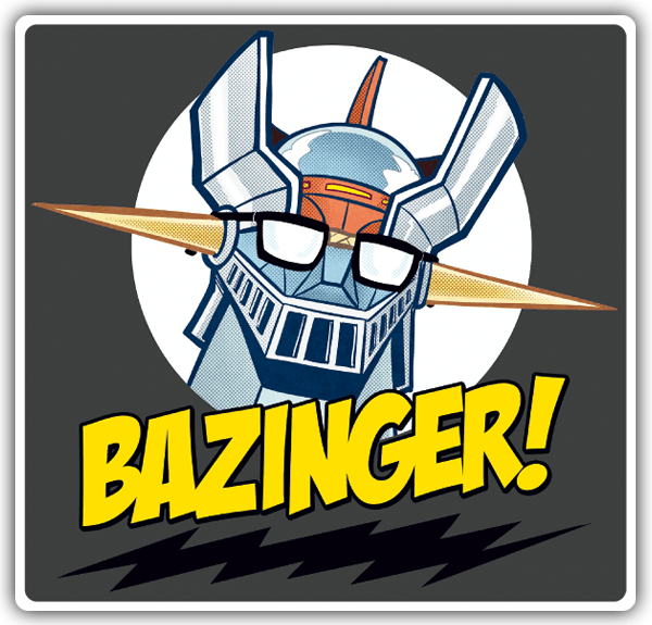 Car & Motorbike Stickers: Mazinger Z in The Big Bang Theory