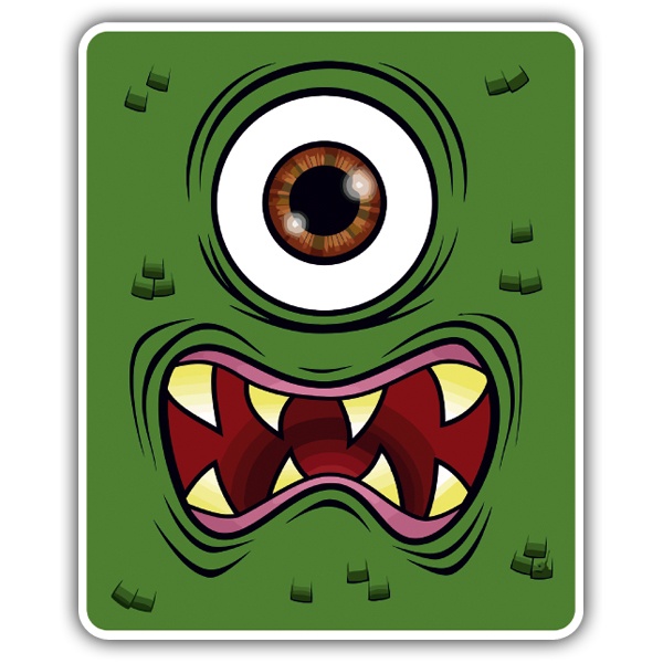 Car & Motorbike Stickers: One eye Monster