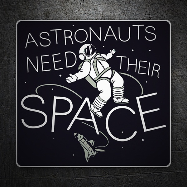 Car & Motorbike Stickers: Astronauts need their space