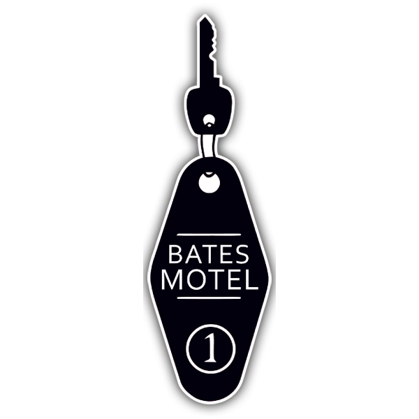 Car & Motorbike Stickers: Room Key 1 Bates Motel