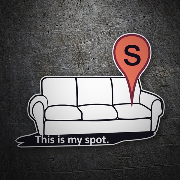 Car & Motorbike Stickers: Sofa of Sheldon Cooper