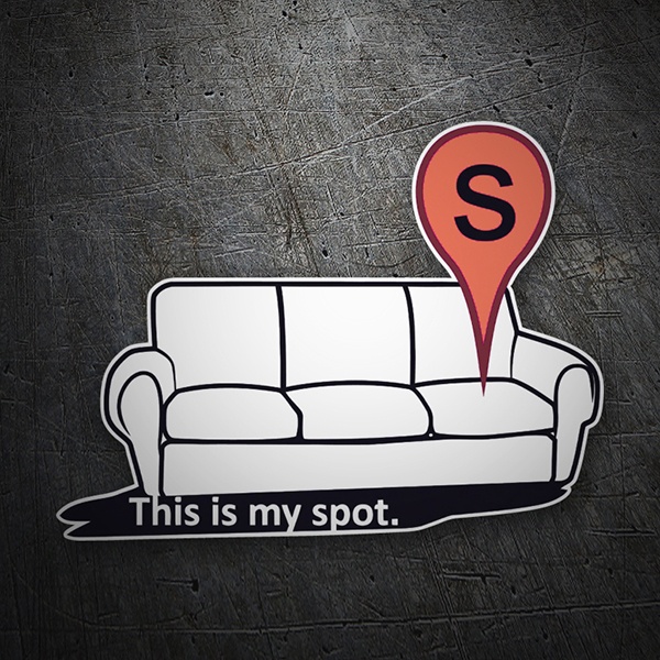 Car & Motorbike Stickers: This is my spot