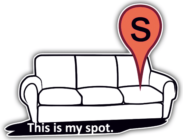 Car & Motorbike Stickers: Sofa of Sheldon Cooper