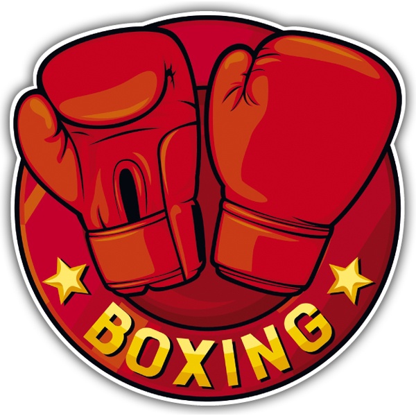 Car & Motorbike Stickers: Boxing gloves