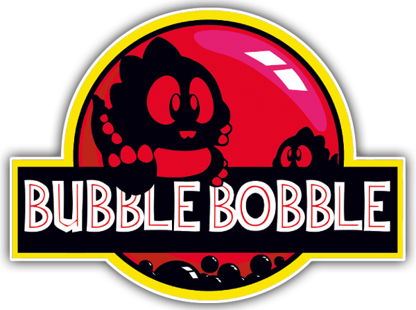 3.5 x 10. Bubble Bobble arcade marquee sticker Buy 3 stickers, GET ONE FREE! 