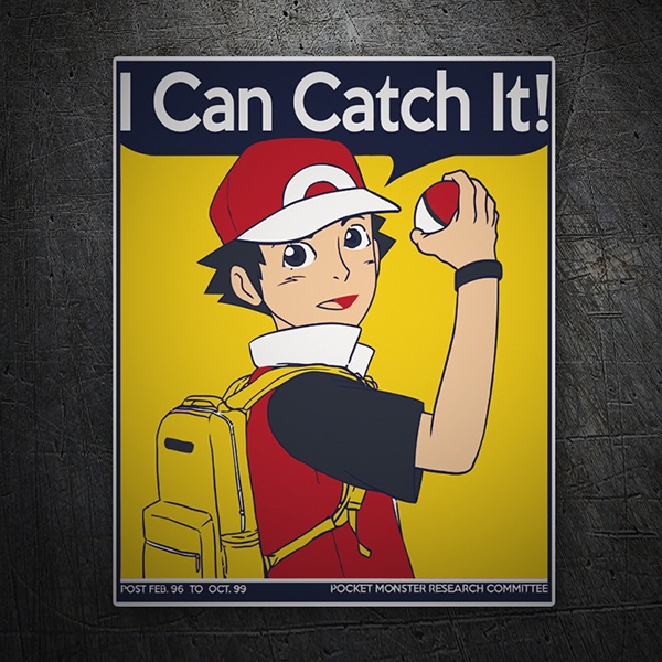 Car & Motorbike Stickers: I Can Catch It Pokemon Trainer