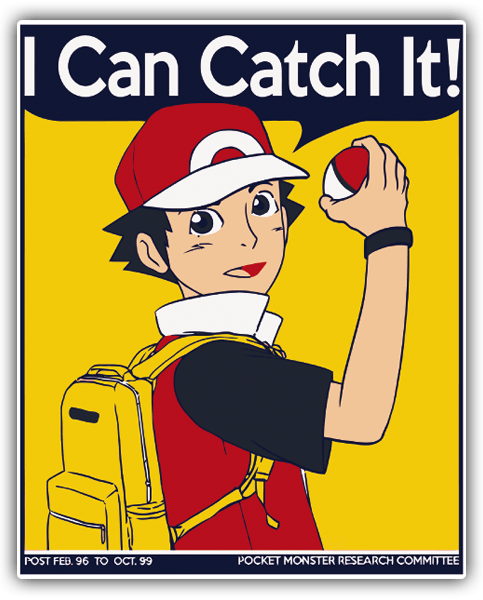 Car & Motorbike Stickers: I Can Catch It Pokemon Trainer