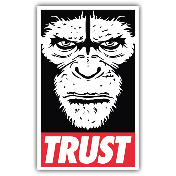 Car & Motorbike Stickers: Trust