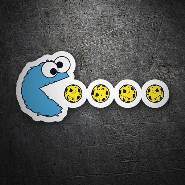 Car & Motorbike Stickers: Cookie Monster Pac-Man