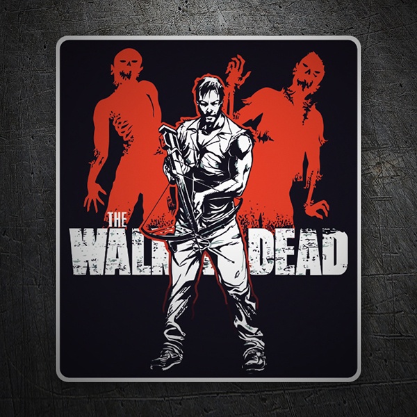 Car & Motorbike Stickers: Daryl Walking Dead 1