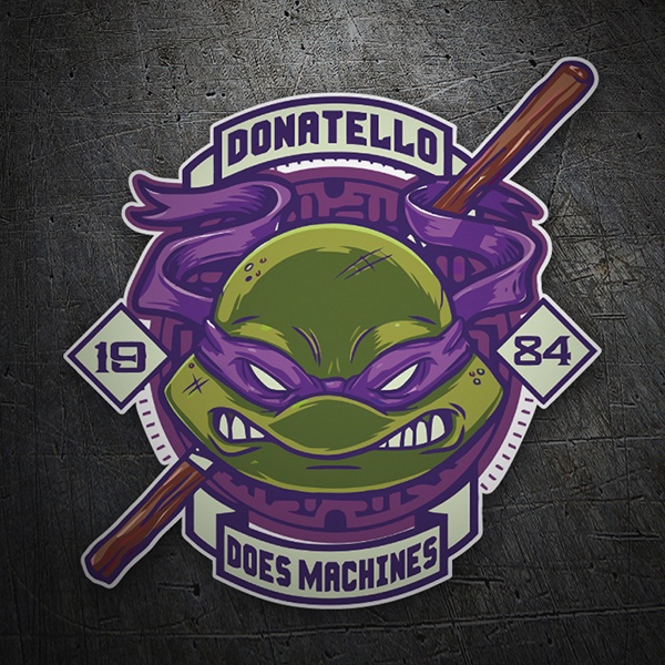 Car & Motorbike Stickers: Donatello 1984