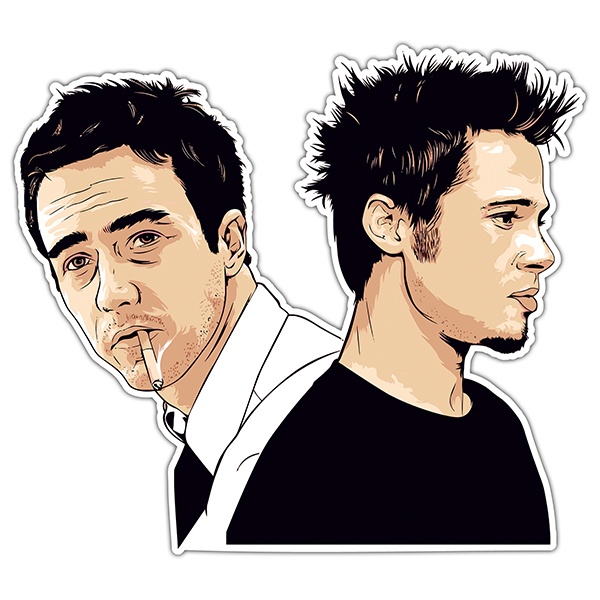 Car & Motorbike Stickers:  Tyler Durden