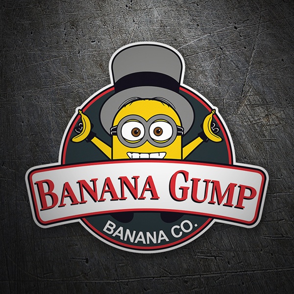 Car & Motorbike Stickers: Minion Banana Gump