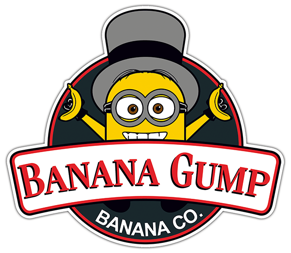 Car & Motorbike Stickers: Minion Banana Gump