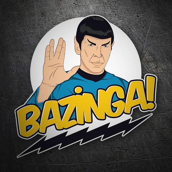 Car & Motorbike Stickers: Spock Bazinga