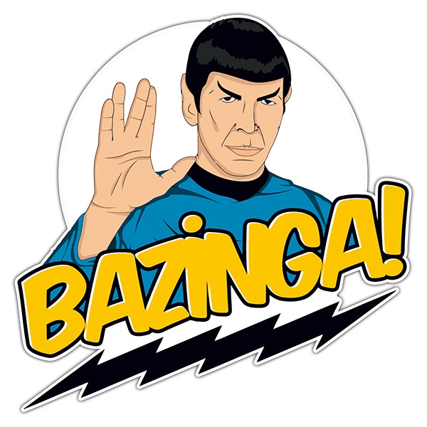 Car & Motorbike Stickers: Spock Bazinga