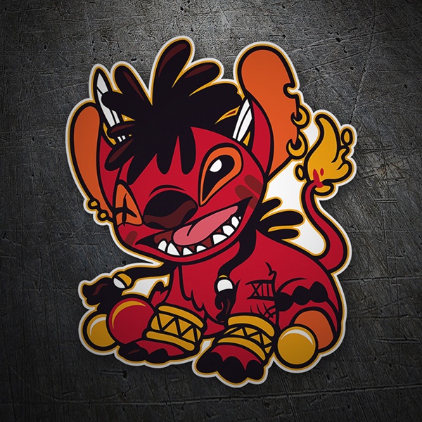 Car & Motorbike Stickers: Indian stitch