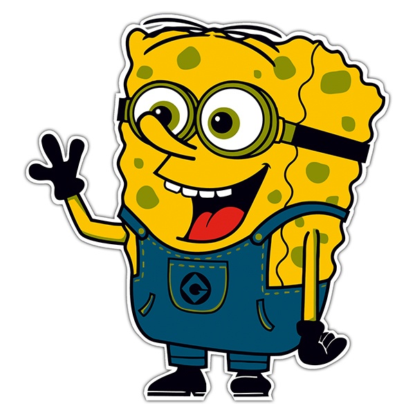 Car & Motorbike Stickers: SpongeBob minion