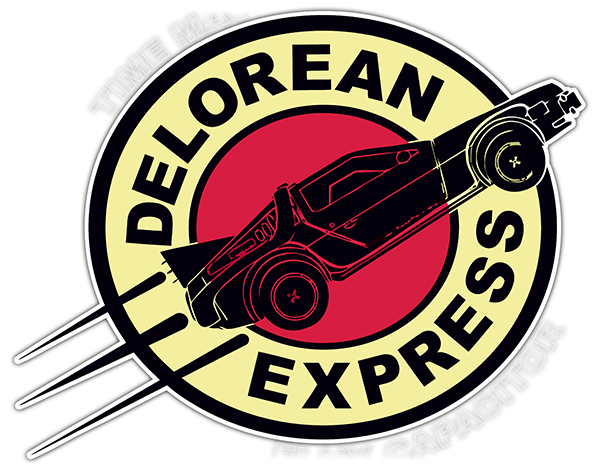 Car & Motorbike Stickers: Delorean Express