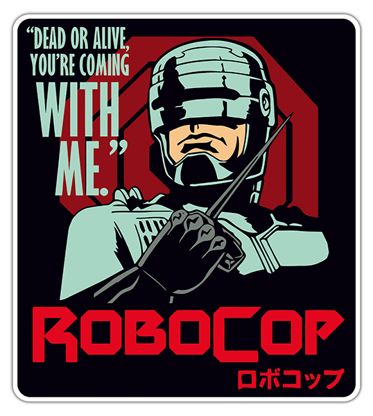 Car & Motorbike Stickers: RoboCop, dead or alive