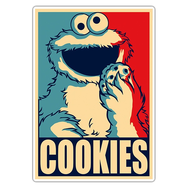 Car & Motorbike Stickers: Monster cookies President