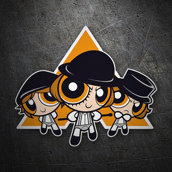 Car & Motorbike Stickers: Powerpuff Girls - A Clockwork Orange