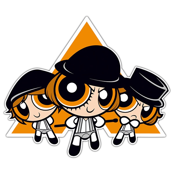 Car & Motorbike Stickers: Powerpuff Girls - A Clockwork Orange