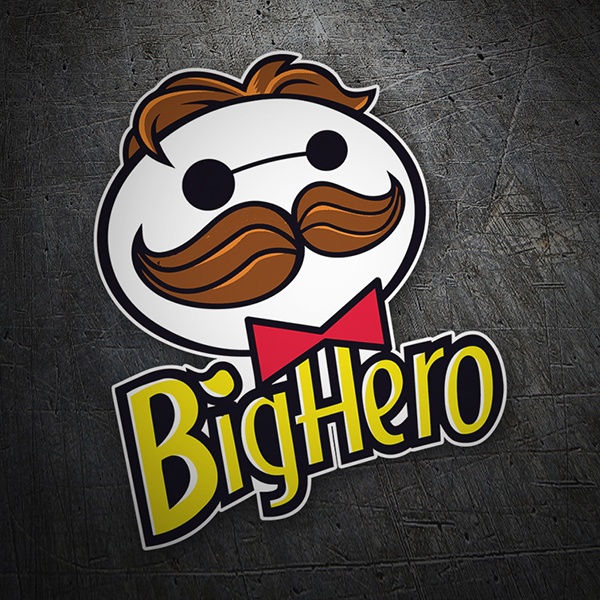 Car & Motorbike Stickers: Big Hero Pringles