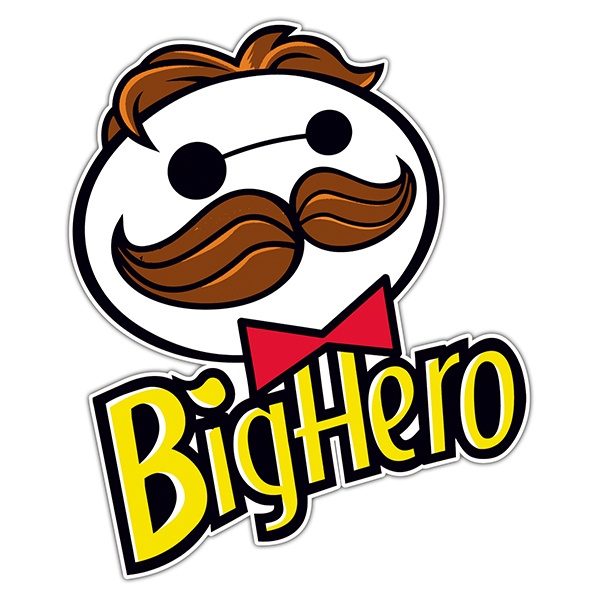 Car & Motorbike Stickers: Big Hero Pringles