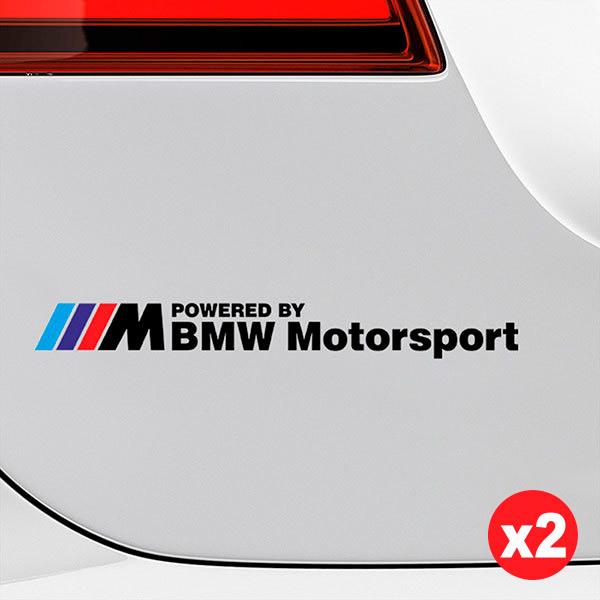 Car & Motorbike Stickers: BMW Motorsport Black Kit with M Logo