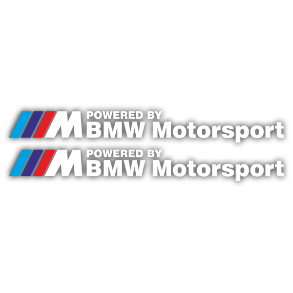 Car & Motorbike Stickers: Kit BMW Motorsport White