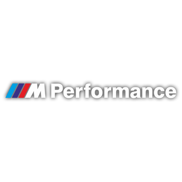 Car & Motorbike Stickers: BMW Performance White