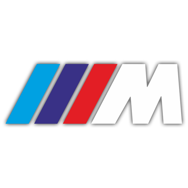 Car & Motorbike Stickers: BMW M-series White