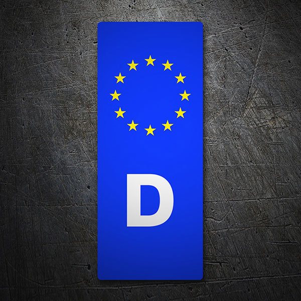 Car & Motorbike Stickers: Registration Germany