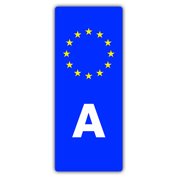 Car & Motorbike Stickers: Registration Austria